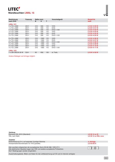 Download Katalog 16 ca. 30 MB - Litec Leuchten GmbH