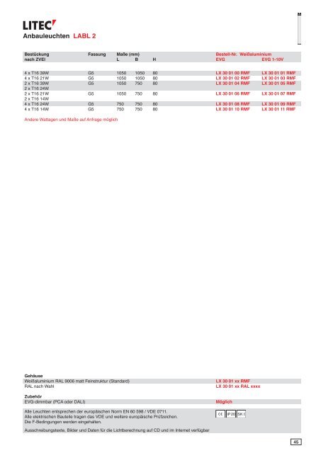 Download Katalog 16 ca. 30 MB - Litec Leuchten GmbH