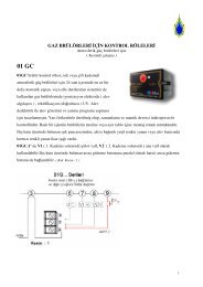 GAZ BRÜLÖRLER Ç N KONTROL RÖLELER - Era Yakma ve ...