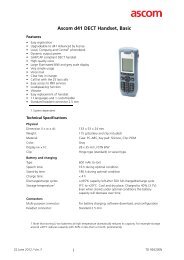 Ascom d41 DECT Handset, Basic, TD 92620EN - Ascom US