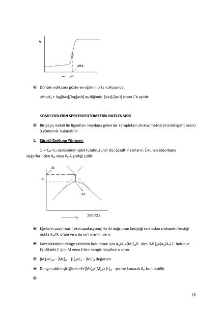 enstrumental analiz ders notları - Kimya