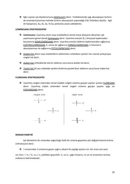 enstrumental analiz ders notları - Kimya