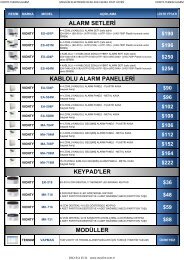 alarm setleri kablolu alarm panelleri keypad'ler - Mavilim Elektronik