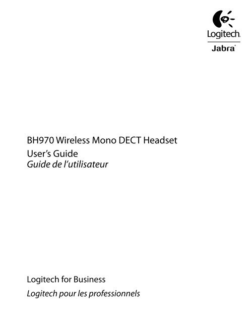 BH970 Wireless Mono DECT Headset User's Guide ... - Logitech