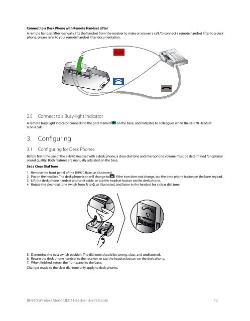 BH970 Wireless Mono DECT Headset User's Guide ... - Logitech