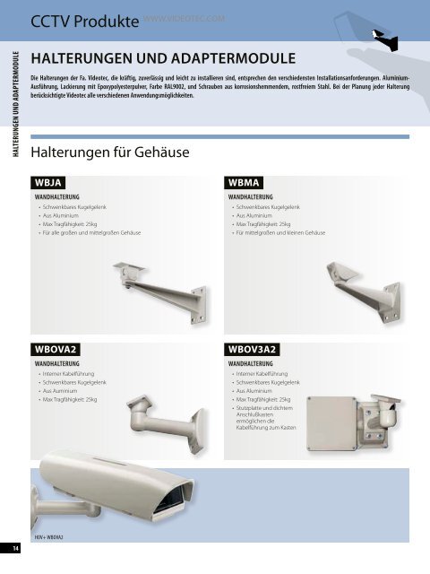 Videotec Katalog (pdf) - Videor