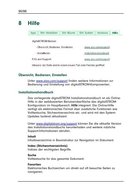 digitalSTROM Installationshandbuch