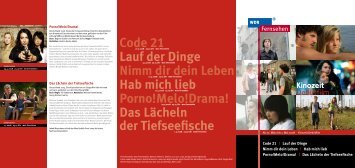 Code 21 Lauf der Dinge Nimm dir dein Leben Hab mich ... - WDR.de