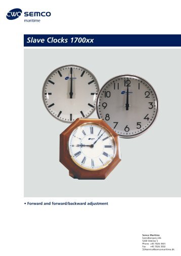 Slave Clocks 1700xx