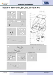 Ersatzteile Burley d'lite, solo, Cub, Encore ab 2013