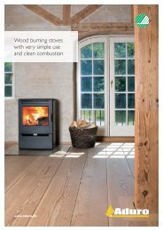 Wood burning stoves with very simple use and clean ... - Aduro