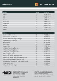 Preisliste 2011 - Burley