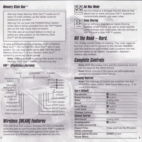 Burnout Legends - Sony PSP - Manual - gamesdbase.com