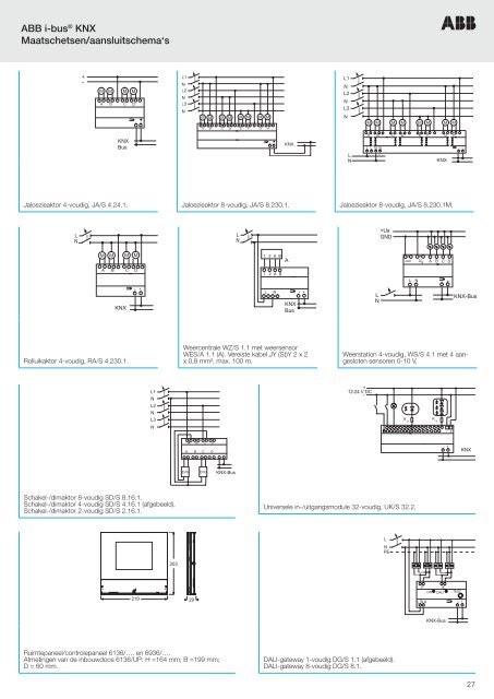 Technische gegevens Behorende bij Busch-Jaeger catalogus 2011