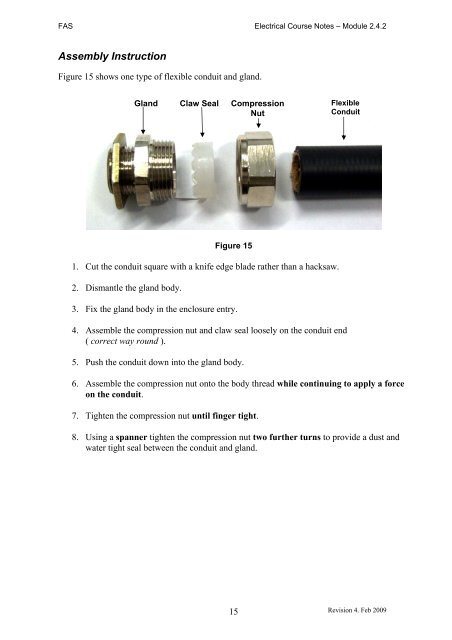 Trade of Electrician Motor Control COURSE NOTES - eCollege