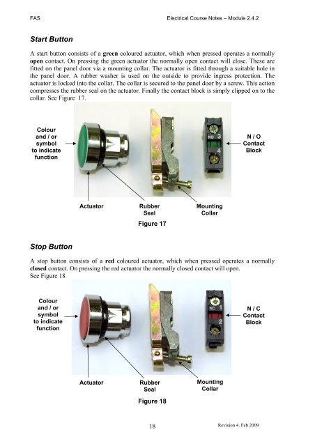 Trade of Electrician Motor Control COURSE NOTES - eCollege