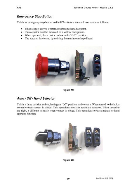 Trade of Electrician Motor Control COURSE NOTES - eCollege