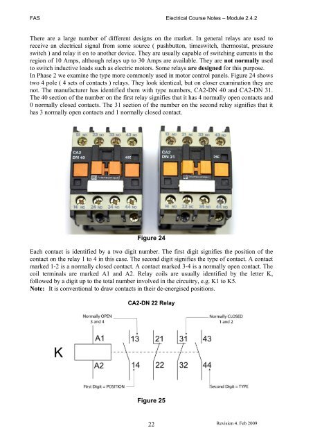 Trade of Electrician Motor Control COURSE NOTES - eCollege