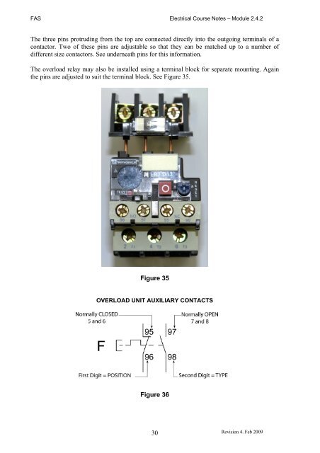 Trade of Electrician Motor Control COURSE NOTES - eCollege