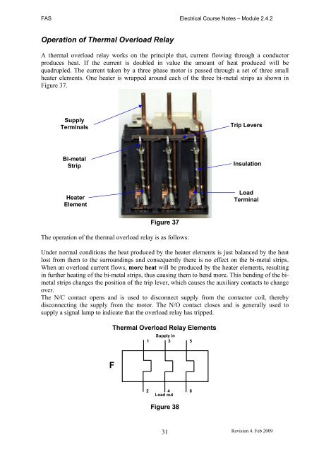 Trade of Electrician Motor Control COURSE NOTES - eCollege