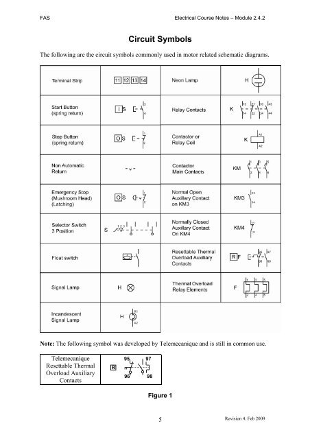 Trade of Electrician Motor Control COURSE NOTES - eCollege