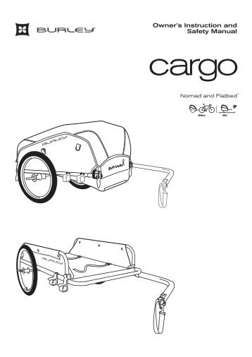 2009-2013 Burley Nomad and Flatbed Owner's Instruction