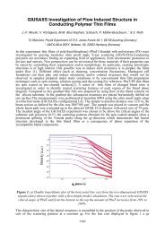 GIUSAXS Investigation of Flow Induced Structure in Conducting - Desy