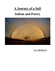 A Journey of a Sufi Sufism and Poetry - International Sufi Centre