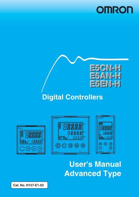 E5CNH E5AN-H E5EN-H Digital Controllers User's Manual - OMRON