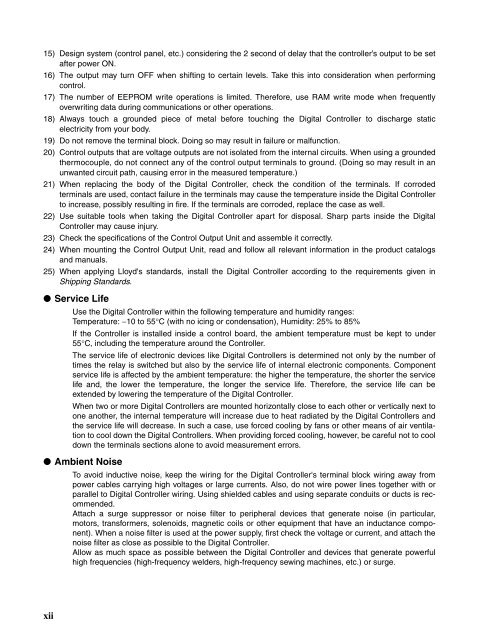 E5CNH E5AN-H E5EN-H Digital Controllers User's Manual - OMRON