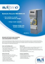 Banknote Recycler MEI-BNR3-XX