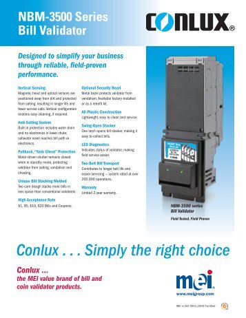 Conlux . . . Simply the right choice - MEI