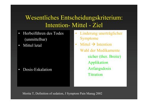 Palliative Sedierung