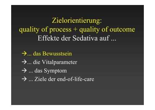 Palliative Sedierung