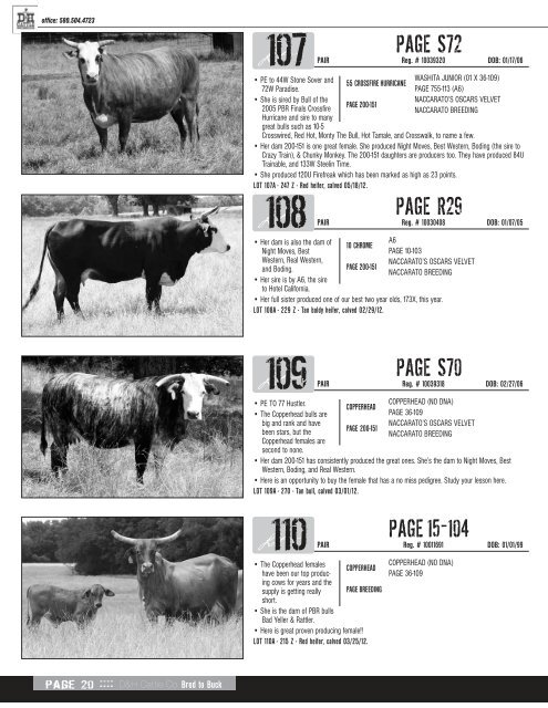 Saturday, June 23, 2012 at 11:00 am - D&H Cattle Company