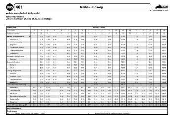 401 Coswig - Verkehrsgesellschaft Meißen mbH