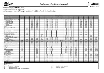 Großenhain - Ponickau - Naundorf - Verkehrsgesellschaft Meißen ...