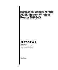 Reference Manual for the ADSL Modem Wireless Router DG834G