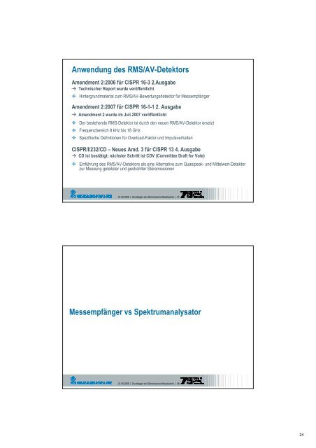 Grundlagen der Störemissons- Messtechnik - Schurter