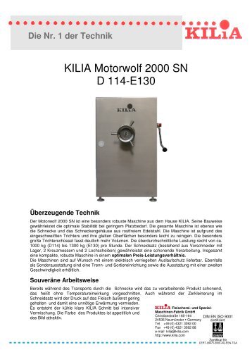 KILIA Motorwolf 2000 SN D114/E130