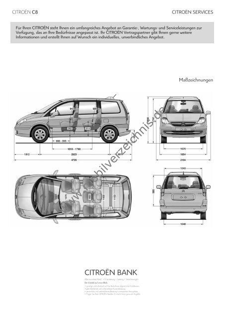 Preisliste Citroen C8, 9/2011 - mobilverzeichnis.de