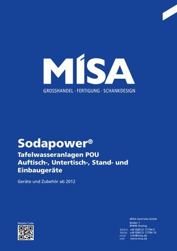 Sodapower-Katalog - Misa Vertriebs GmbH