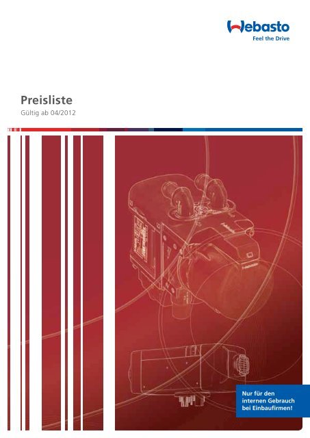 Webasto Gebläse / Antrieb für Standheizung Thermo Top E/C/P/Z Art