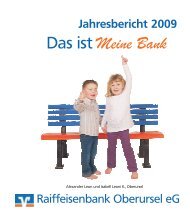 Geschäftsbericht 2009 - Raiffeisenbank Oberursel eG
