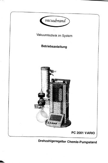 Vacuubrand PC 2001 Vario-deutsch