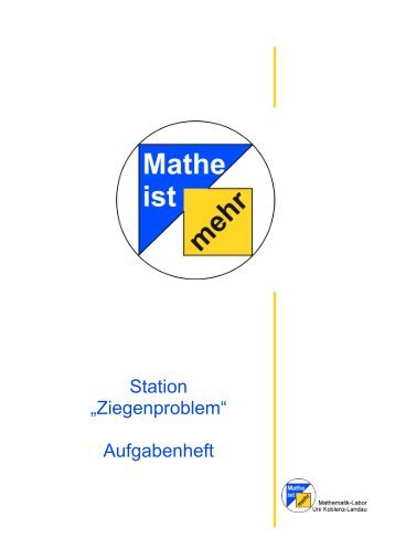 Aufgabenheft - Didaktik der Mathematik (Sekundarstufen)