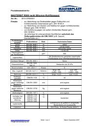 Produktdatenblatt MASTERBIT R500 nackt - MASTERPLAST