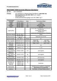 Produktdatenblatt MASTERBIT R500 besandet - Masterplast