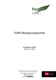 TORO Beregnungstechnik - Aqua-Technik