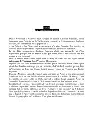 Notes Sur l'origine des Piguet - Famille Piguet